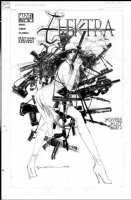 SIENKIEWICZ, BILL - Elektra #25 cover, battle ready! all-time classic cover 2001 Comic Art