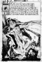 SIENKIEWICZ, BILL - Marvel Fanfare #38 cover, Moon Knight special Comic Art