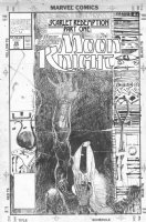 SIENKIEWICZ, BILL - Marc Specter: Moon Knight #26 cover, Eqyptian theme 1991 Comic Art