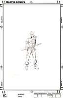 TRIMPE, HERB - Marvel GI JOE Order of Battle #1 - Lady Jaye splash - shown without text Comic Art