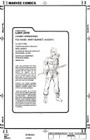 TRIMPE, HERB - Marvel GI JOE: Order of Battle #1:  Lady Jaye - with profile card  overlay Comic Art