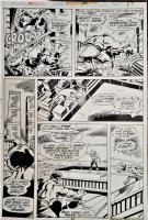TRIMPE, HERB - Incredible Hulk #193 pg 27 Hulk smashes copter, Doc taps on shoulder - HERB's Final Hulk Comic Art