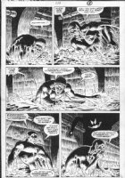 ZECK, MIKE - Spectacular Spider-Man #132 pg 12, Black Spidey & Vermin (Kraven saga) 1987 Comic Art
