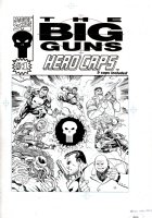 ZECK, MIKE - Punisher: Big Guns Hero Caps cover #1, Punisher, Deathlok Kingpin+  1993 Comic Art