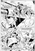 ZECK, MIKE - Defenders #130 pg 9, whole team, Nick Fury and his SHIELD Agents Comic Art