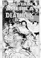 ZECK, MIKE - Captain America Deathlok Lives #1 cover, Capt team-ups w/ Deathlok Comic Art