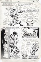 MIGNOLA, MIKE signed - Power-Man & Iron Fist #100 pg 35 Comic Art