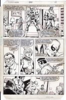 MIGNOLA, MIKE signed - Power-Man & Iron Fist #100 pg 2 Comic Art