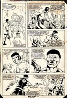 MIGNOLA, MIKE signed - Power-Man & Iron Fist #96 pg 19 Comic Art