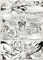 GARCIA-LOPEZ, JOSE LUIS - Superman vs Wonder Woman Treasury pg 69, Superman and Wonder Woman try to prevent an atomic explosion as Baron Blitzkrieg and Sumo battle to the death!  Comic Art