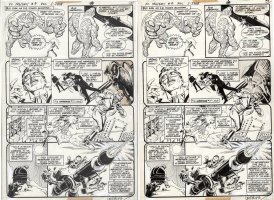 GARCIA-LOPEZ, JOSE LUIS - DC Presents #4 pg, Hawkman & Hawkgirl, Chemo & IQ 1978 Comic Art