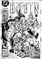 GARCIA-LOPEZ, JOSE LUIS - DC Showcase '93 #5 cover, Robin, Outsiders, Blue Devil Comic Art
