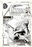 GARCIA-LOPEZ, JOSE LUIS - Action Comics #475 cover, Superman gets sucker-punched by Vartox 1977 Comic Art