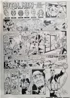 GARCIA-LOPEZ, JOSE LUIS / KEVIN NOWLAN - Metal Men Sunday #5 - DC Wednesday Comics lrg w/ lettering 2009 Comic Art