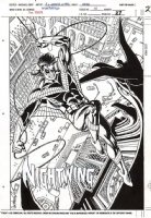 GARCIA-LOPEZ, JOSE LUIS P/I - Nightwing Pinup Splash - Who's Who in the DC Universe #27 1991 Comic Art