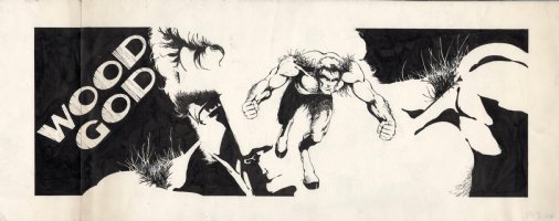 ROGERS, MARSHALL - Marvel UK Titans #39 centerfold dbl splash  - Woodgod Comic Art