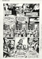 TOTLEBEN, JOHN - ALAN MOORE's - Miracle Man #13 pg 14, MM, wife & Miracle-baby 1987 Comic Art