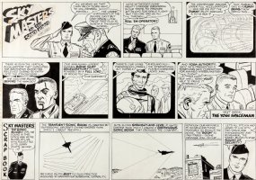 KIRBY, JACK - Skymasters Sunday 12-20 1959, Sky & General Mayhall witness the super-astronaut, a yoga adept! Comic Art