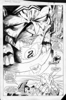 LAROCQUE, GREG - Marvel Team-Up #150 pg 8, S.Splash Juggernaut steals power gem Comic Art