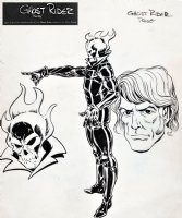 Babes & Brawn Sketchbook with Ghost Rider Original Art - Signed by Mark  Texeira