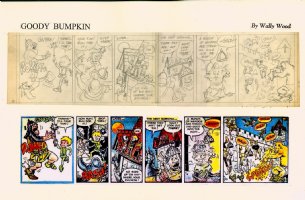 WOOD, WALLY -  Wham-O Giant Comics #1 Goody Bumpkin Fairy-Tale pencil daily #10  1965-66  Comic Art