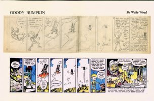 WOOD, WALLY -  Wham-O Giant Comics #1 Goody Bumpkin Fairy-Tale pencil daily #12  1965-66  Comic Art