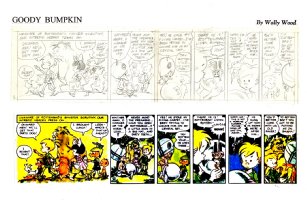 WOOD, WALLY -  Wham-O Giant Comics #1 Goody Bumpkin Fairy-Tale pencil daily #5  1965-66  Comic Art