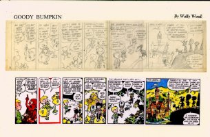 WOOD, WALLY -  Wham-O Giant Comics #1 Goody Bumpkin Fairy-Tale pencil daily #8  1965-66  Comic Art