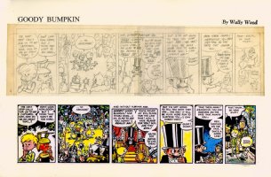 WOOD, WALLY -  Wham-O Giant Comics #1 Goody Bumpkin Fairy-Tale pencil daily #9  1965-66  Comic Art