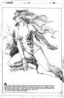 DeZUNIGA, TONY - Rampaging Hulk #9 pg 41, Shanna She-Devil on knee. Portfolio pinup dated 1977 Comic Art