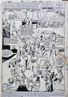 DeZUNIGA, TONY - Arak / Son of Thunder #41 Splash pg 1, Arak & Valda , bride Sharizad at dock 1985 Comic Art