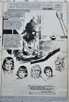 DeZUNIGA, TONY - Arak / Son of Thunder #45 Splash pg 1, ship's log 1985 Comic Art