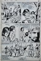 DeZUNIGA, TONY - Arak / Son of Thunder #45 pg 5, Arak carries a winged woman 1985 Comic Art