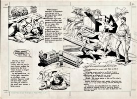 ANDRU, ROSS - Superman Krypton To Metropolis Book Double Pages 30 - 31 Comic Art