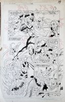 JURGENS, DAN - DC Challenge #6 pg 16, Dr Fate Shazam Shining Knight & Einstein Comic Art