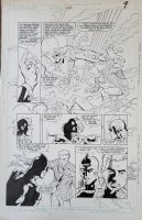 JURGENS, DAN - DC Challenge #6 pg 7, Jimmy Olsen, Adam Strange  Deadman Captain Comet & Einstein Comic Art