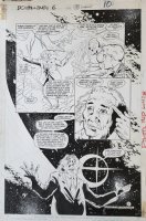 JURGENS, DAN - DC Challenge #6 pg 8 / 10, Jimmy Olsen, Adam Strange Deadman Captain Comet & Einstein Comic Art