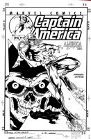 JURGENS, DAN / BOB LAYTON - Captain America #513 cover, Capt / Steve Rogers, Red Skull  2001  Comic Art