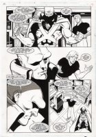 JURGENS, DAN - Justice League #76 pg 2, Manhunter & Booster Comic Art