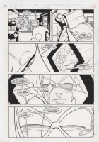 JURGENS, DAN - Justice League #76 pg 5, Manhunter & Blue Beetle Comic Art