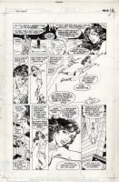 JURGENS, DAN - New Teen Titans #6 pg 11 - Nightwing, Wonder Girl Starfire 1984 Comic Art