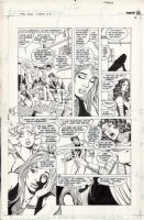 JURGENS, DAN - New Teen Titans #6 pg 13 - Grayson, Starfire, Starfire 1984 Comic Art