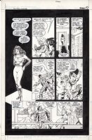 JURGENS, DAN - New Teen Titans #6 pg 14 - Starfire, Grayson, Cyborg 1984 Comic Art
