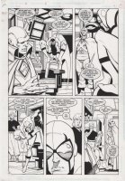 JURGENS, DAN - Justice League #76 pg 4, Manhunter, Blue Beetle & Booster Comic Art