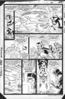 JURGENS, DAN - Booster Gold #2 pg 26, second app.,. Booster fights Comic Art