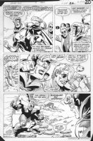 JURGENS, DAN - Booster Gold #2 pg 20, second app.,. Booster in action Comic Art