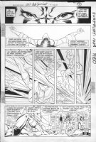 JURGENS, DAN - Booster Gold #7 pg 7, Booster & Superman get zapped Comic Art