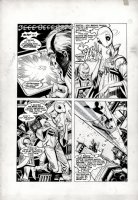 ANDRU, ROSS / GARCIA-LOPEZ - Atari Force #4 pg 12, old leader & alien pal 1984 Comic Art