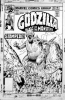 TRIMPE, HERB - Godzilla #15 cover Comic Art