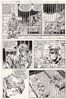 BUSCEMA, JOHN /  FRANK MILLER storyteller - Daredevil #219 pg,   Badlands  Matt as stranger in town Comic Art